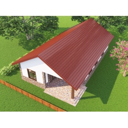 ZANDZ ZZ-200-002 Комплект молниезащиты для частного дома с двускатной кровлей без дымоходных труб