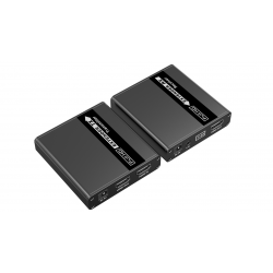 Удлинитель KVM HDMI, FullHD, CAT5e/6 до 40/70 метров, проходной HDMI, аудио вых. Lenkeng LKV223KVM
