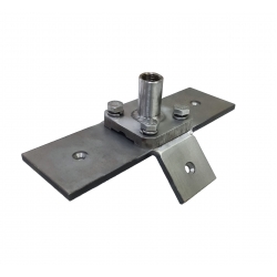 Коньковый держатель ZANDZ для молниеприёмника (резьба M16; подключение токоотвода d8-10 мм; нержавеющая сталь)