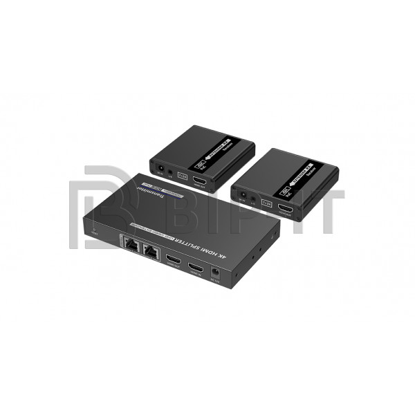 Разветвитель-удлинитель 1*2 HDMI по витой паре CAT6/7 до 40/70 м, 4K, RS232, ИК Lenkeng LKV722P