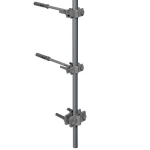 Молниеприемник-мачта GALMAR (3,0 м; для вертикальных поверхностей; оцинкованная сталь; длина анкеров 300 мм)