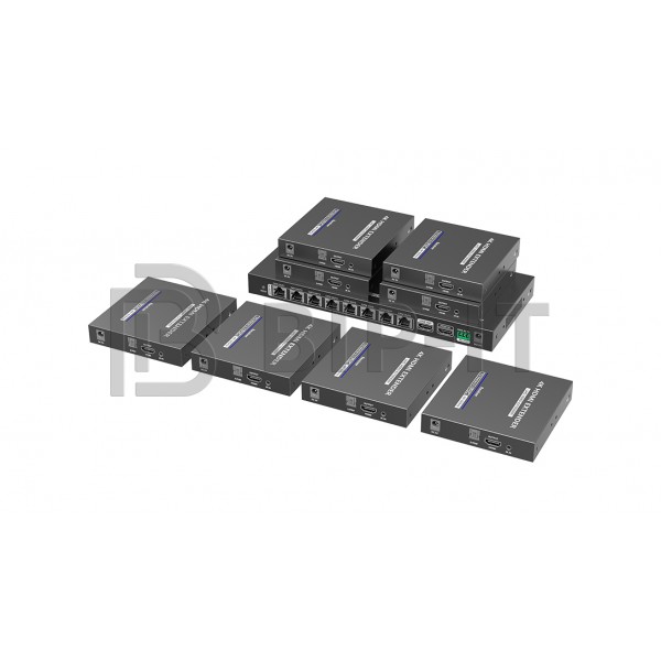 Разветвитель-удлинитель 1*8 HDMI, 4K, ИК, CAT6, до 70 метров Lenkeng LKV828P-I