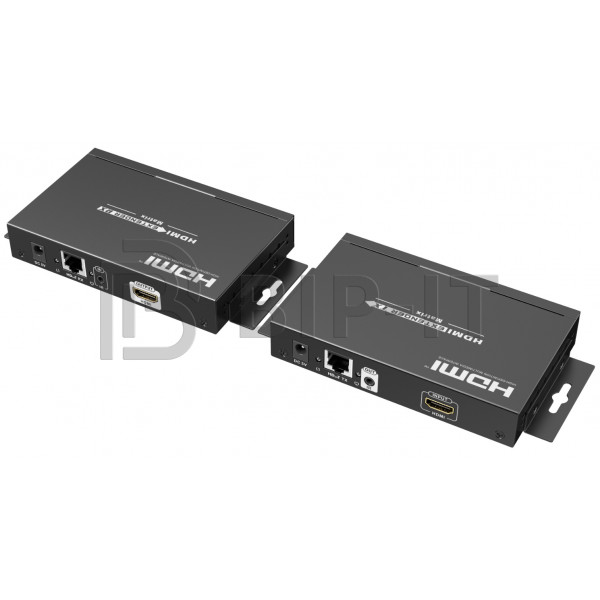 Удлинитель HDMI по витой паре CAT6 поверх протокола IP до 120 м с функцией матричного коммутатора Lenkeng LKV383Matrix-4.0 (режим передатчики - приемн