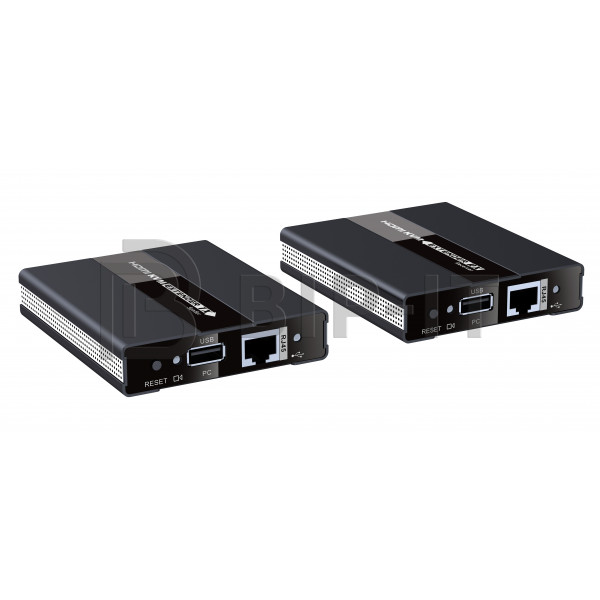 Удлинитель KVM HDMI по витой паре CAT5 до 60 м, проходной HDMI Lenkeng LKV371KVM