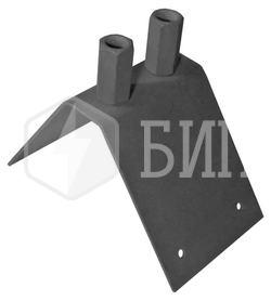 Крепление молниеприемника на конек