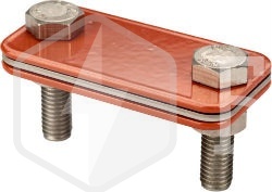 GALMAR Зажим контрольный "полоса+полоса" (T<35+T<35; оцинк. сталь с покраской)