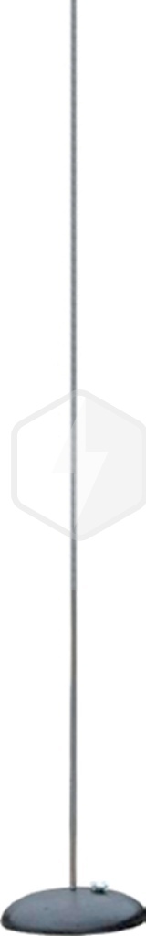 Молниеприемник-мачта (на 1м бетонном основании; алюминий; с нерж. зажимом) ZANDZ