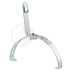 Держатель ZANDZ для круглого проводника на черепичной кровле (D6-10; коньковый; 130-240 мм; оцинкованная сталь)