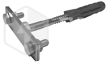 Держатель фасадный для полосы L-100мм