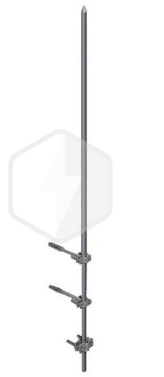 Молниеприемник-мачта (для вертикальных поверхностей; алюминий; нерж. зажим) ZANDZ