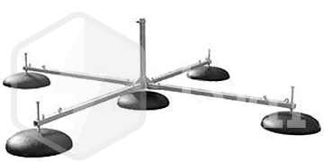 Опора для мачты молниеприемника