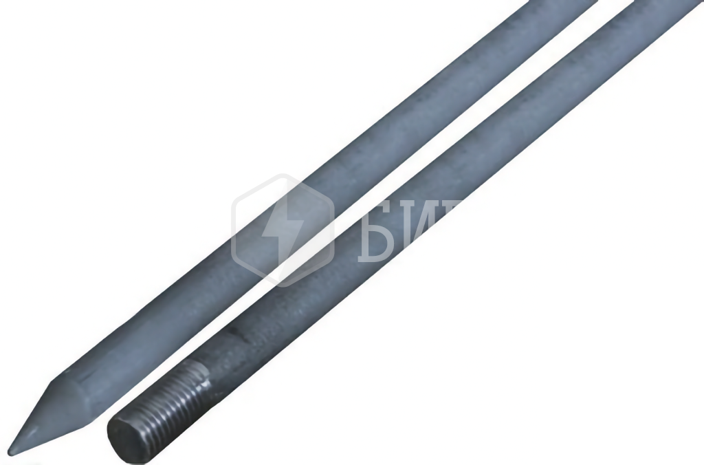 Стержень заземления оцинкованный резьбовой c заострением