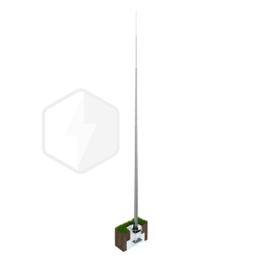 Молниеприёмник вертикальный (оцинк. сталь;с закладными под фундамент; 6й ветр. р-н; 8й снег. р-н; 8й сейсм. р-н)