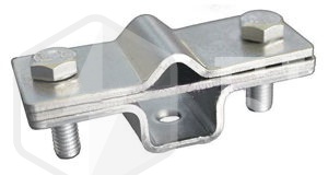 Держатель ZANDZ к фасаду/стене для круглого проводника и полосы (D6-10мм; до 40х4мм; оцинкованная сталь)