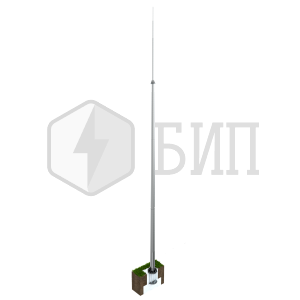 Молниеприёмник вертикальный (оцинк. сталь; с закладной под фундамент; 4й ветр.р-н; 2й снег.р-н; 6й сейсм.р-н )