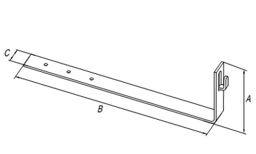 Держатель под черепицу L-415мм