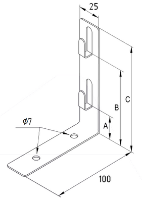 Держатель кровельный универсальный двойной