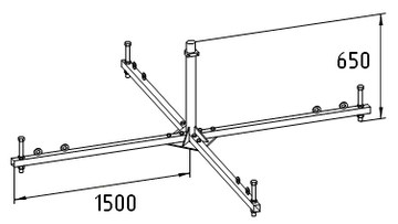 Опора для мачты молниеприемника