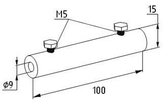 Зажим продольный прут-прут