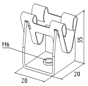 Держатель металлический