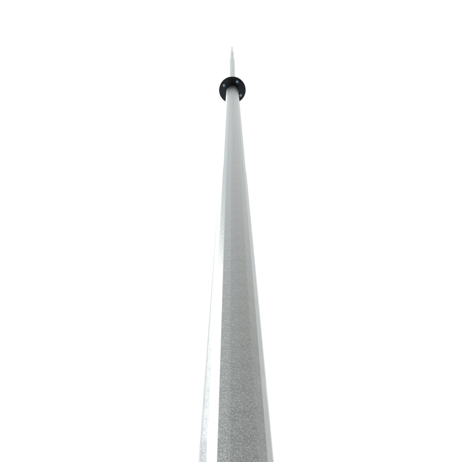 Молниеприёмник вертикальный 16 м (оцинк. сталь; с закладной под фундамент; 1-й ветр.район; 5-й снеговой, 5-й сейсм. район, исполнение ХЛ)