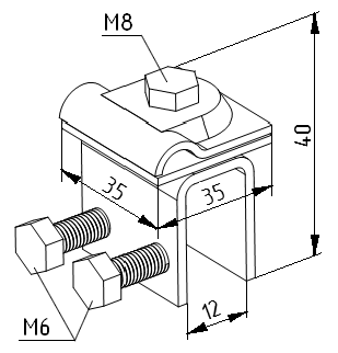Держатель фальцевый, скручиваемый