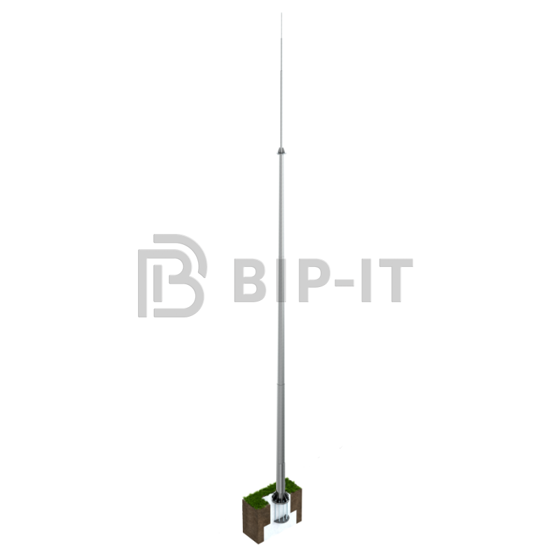 Молниеприёмник вертикальный (оцинк. сталь; с закладными под фундамент; 7й ветр. район; 6я сейсмичность; 5й снег. район; исполнение ХЛ)