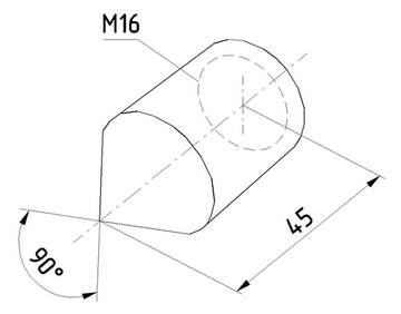 Наконечник универсальный (90град.)