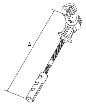 Держатель фасадный пластиковый L-200мм