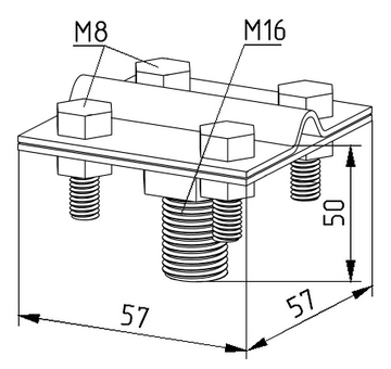 Зажим токоотвода