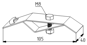 Держатель на водосток