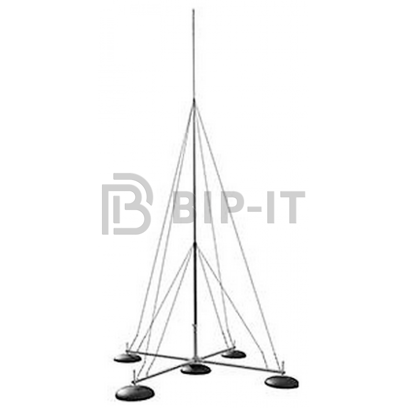 Мачта молниеприемника с растяжками (без треноги и бетонных оснований)
