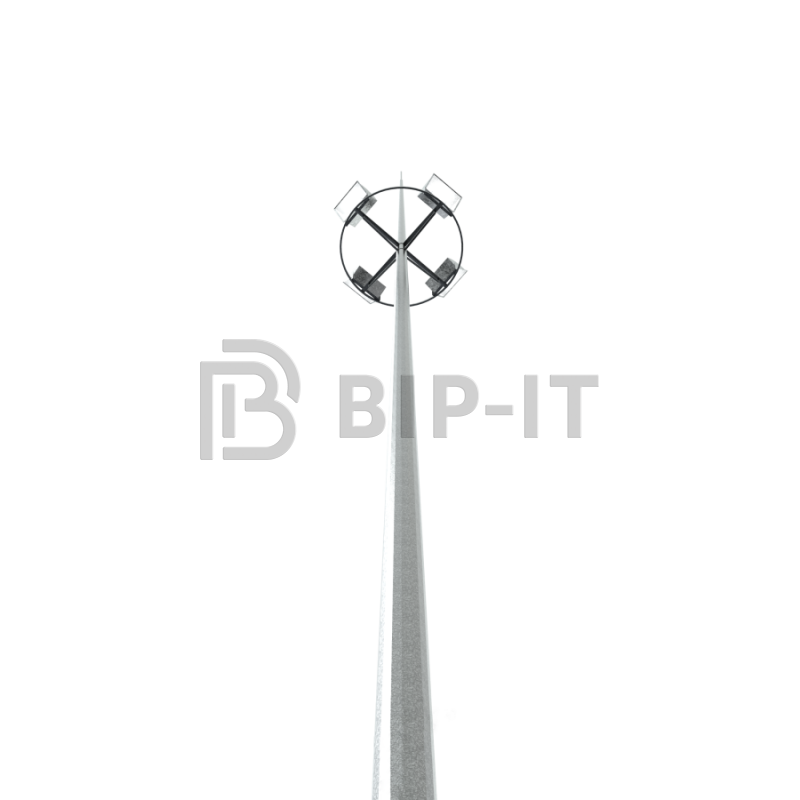 Молниеприёмник вертикальный (оц; ТЗДФ; 3-й ветр.; 2-й снеговой, 8-й сейсм. район, исп.ХЛ, кронштейн неподвижный 3светильника на высоте 7 м)