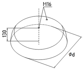 Основание молниеприемника бетонное