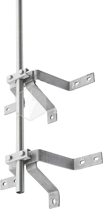 Держатель для молниеприемников GL-2110X (уст. на дымоход, стену; нерж. сталь) GALMAR 