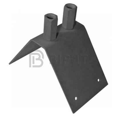 Крепление молниеприемника на конек