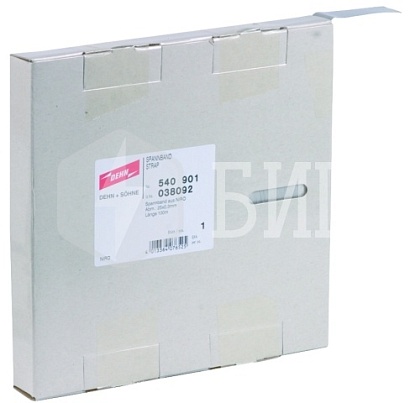 Натяжная полоса для ленточных держателей 25х0.3 мм, L=100 м, NIRO