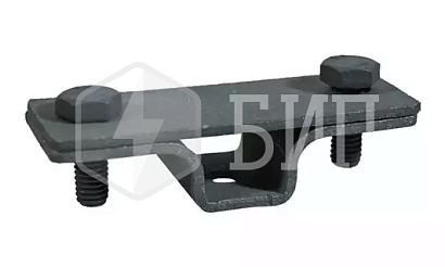 Держатель к фасаду/стене для плоского токоотвода (40*5мм; толщина цинк. покрытия > 30 мкм; с отверстием D6)