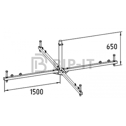 Опора для мачты молниеприемника