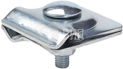 Зажим ZANDZ для круглого проводникам универсальный (D6-10 мм; оцинкованная сталь)