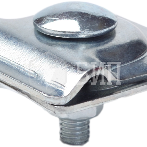 Зажим ZANDZ для круглого проводникам универсальный (D6-10 мм; оцинкованная сталь)