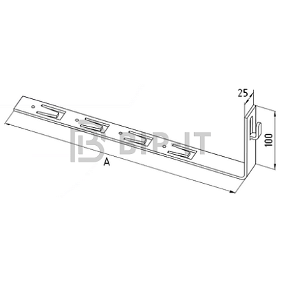 Держатель под черепицу с крючками L-415мм