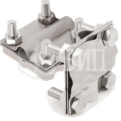 GALMAR Зажим крестообразный для подключения проводника (D14; пол. <40мм, кр. <78мм2; нержавеющая сталь)