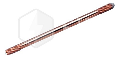 Стержень заземления омедненный резьбовой GALMAR