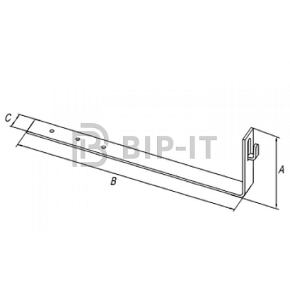 Держатель под черепицу L-415мм