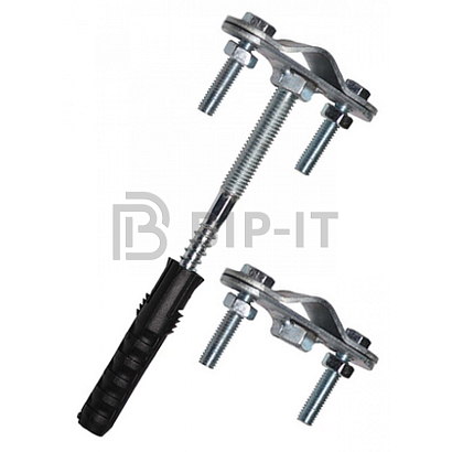 Крепление молниеприемника к стене