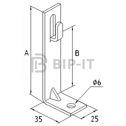 Держатель кровельный с основанием Н-150мм