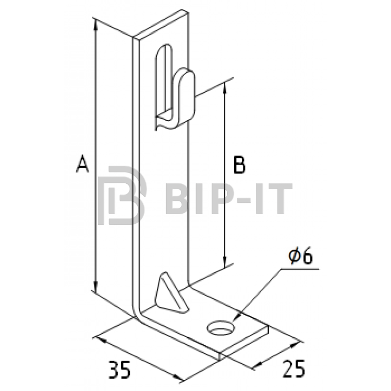 Держатель кровельный с основанием Н-150мм