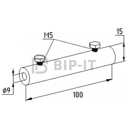 Зажим продольный прут-прут