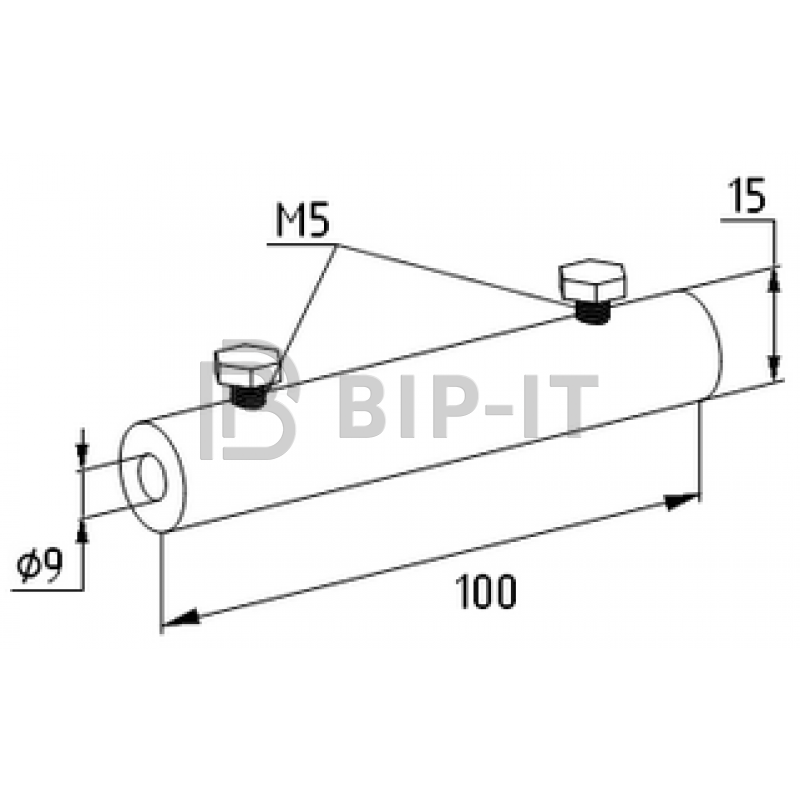 Зажим продольный прут-прут